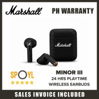 Marshalłminor หูฟัง III หูฟัง True Wireless หูฟังบลูทูธซับวูฟเฟอร์กันน้ำได้ TWS เฮดโฟนแบบเสียบหูเพลง