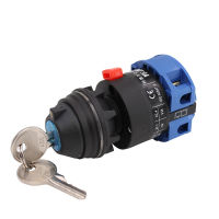 LW26-25YS11S Universal Change-Over Rotart Cam Switch 22Mm Mounting 0-1 OFF-ON Lock Key Motor Equipment Safety Power Cut-Off 25A