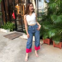 Neon jeans (shocking pink , lemonade)