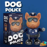 หุ่นยนต์เต้นได้ใส่ถ่าน DOG POLICE DANCE มีเสียงมีไฟ