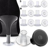 4pcs Non-slip High Heel Protector Covers High Heels Round Protective Stoppers Wearable Silence Heel Cover Shockproof Accessory Shoes Accessories