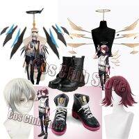 Games Arknights EXUSIAI Executor Cosplay Wings Halo Headdress Toys Can the Angel Props Wigs Hair Halloween Costumes Accessories