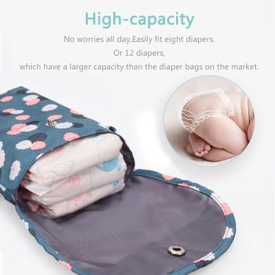 hot！【DT】✼☂  Baby Diaper Organizer Reusable Wet/Dry Mummy Storage Nappy for Disposable diaper Clothing