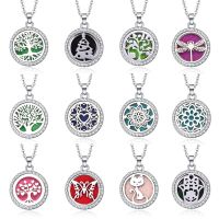 Hollow Out Aromatherapy Diffuser Necklace Jewelry Perfume Locket Pendant Scent With