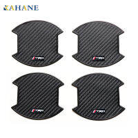 4Pcs ที่จับประตูรถ TPU สติ๊กเกอร์ลายที่จับประตูฟิล์มป้องกันสำหรับ Toyota TRD