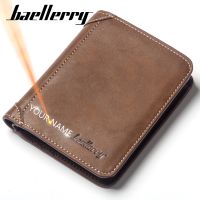 【CW】∋┅◕  Baellerry Classic Men Wallets Name Card Holder Short Male Purse Fashion Leather Wallet