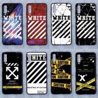 เคส Samsung  A7 (2018)  ลาย WHITE  ขอบนิ่มหลังแข็ง เคสมือถือ เคสโทรศัพท์ Case