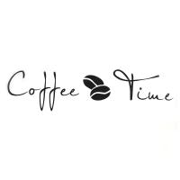 Removable Wall PVC Sticker Decals Decor Art Bedroom Design Mural Quotes for Window Glass Door Black - Coffee time