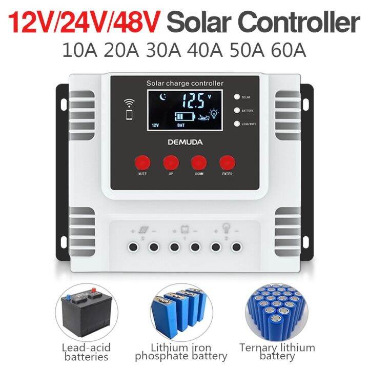 jiuch-mppt-พลังงานแสงอาทิตย์-pv-controller-10a-20a-30a-40a-50a-60a-พลังงานแสงอาทิตย์ระบบไฟ-led-จอแสดงผลอินเทอร์เฟซ-usb-อัจฉริยะชาร์จคอนโทรลเลอร์12v-24v-48v-auto-solar-photovoltaic-system-controller