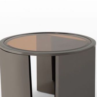 modernform-โต๊ะกลาง-รุ่น-wei3-ขาสแตนเลสสีน้ำตาลเงา-top-กระจกสีชา