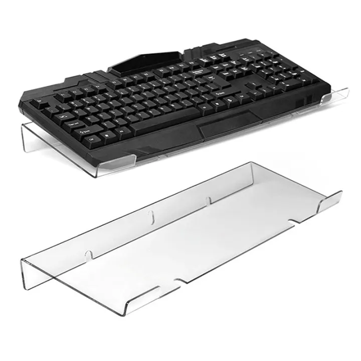 Computer Keyboard Holder Clear Acrylic Tilted Keyboard Stand Easy