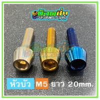 น็อตสแตนเลส หัวบัว ขนาดเกลียว m5 ยาว 20 mm.