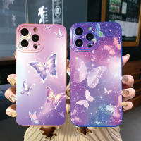 เคสป้องกันสำหรับ VIVO Y15A Y15S T1 5G T1X Y02S Y21S Y21A Y02 Y02A Y36 Y33S ขอบสี่เหลี่ยมดอกไม้ที่ส่องแสง Y12S Y11S Y12A Y01 Y1S Y20s Y20A Y22