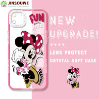 Jinsouwe เคสโทรศัพท์เคสสำหรับ Realme Realme C11c11 เคสเคสโทรศัพท์ยางนิ่มลายการ์ตูนมิกกี้มินนี่คริสตัลสำหรับเคสโทรศัพท์