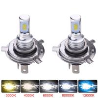 H7 H11 H1 H3 H4 6000K Motorcycle Car Headlight 80W High Power CSP LED Bulb White HiLow Beam For Off-road Moped Fog Light