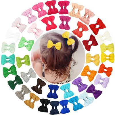 202180PCS Baby Girls Hair Bows 2.5Inch Grosgrain Ribbon Bows Alligator Hair Clips Barrettes Pigtail Bows Hair Accessories for Kids