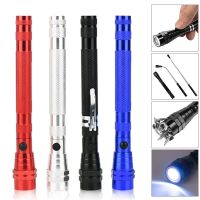 Magnetic LED flashlight Portable Torch Flexible Head Flashlight Torch with a Magnet Telescopic Flexible 3 LED Lamp Pick Up Tool