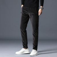 2022 New  Men Vintage Winter Corduroy Slim 6 Color Casual Dress Suit Pants Fashion Business Brand Clothes Jeans Trousers Plus Size 40