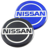 สติ๊กเกอร์ติดดุมล้อ สติ๊กเกอร์เรซินโลโก้ NISSAN (นิสสัน) ขนาด 50mm. 1 ชุดมี 4 ชิ้น