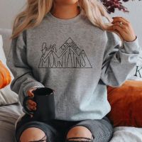 Faith Can Move Mountains Sweatshirt Christian Sweatshirts Faith Religious Clothing Women Hoodies Motivational Pullover Tops