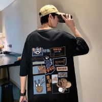 COD เสื้อยืด คอกลม พิมพ์ลายการ์ตูน ทรงหลวม ขนาดใหญ่ สไตล์ฮิปฮอป สตรีท เหมาะกับฤดูร้อน สําหรับผู้ชาย และผู้หญิง【M-8XL】PCS