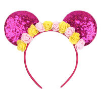 10PcsLot Ears Headband Princess Bow Festival Party Hairband Kid Sequin Female Cute Headwear Hair Accessories