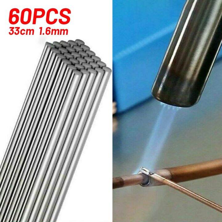(Integrity) 60Pcs Low Temperature Easy Melt Aluminum Welding Rods Weld