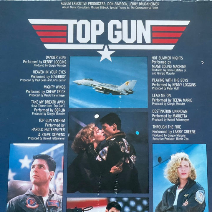 แผ่นเสียง-top-gun-original-motion-picture-soundtrack-vinyl-lp-album-reissue-usa-มือหนึ่ง-ซีล