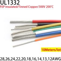 10M UL1332 PTFE Wire 28/26/24/22/20/18/16/14/13/12AWG FEP Plastic Insulated High Temperature Electron Cable 300V Wires Leads Adapters