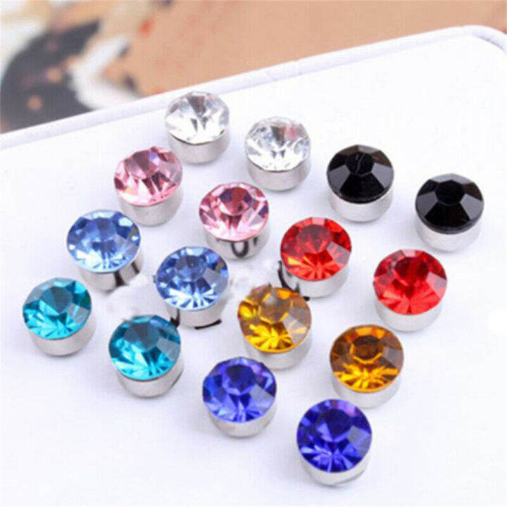 3-4-5-6-7mm-24pcs-set-magnetic-non-piercing-clip-round-rhinestone-stud-earrings-non-piercing-clip-on-stud-earrings-round-ear-stud-jewelry-gifts-3-4-5-6-7mm-stainless-steel-magnetic-care-ear-stud-fake-