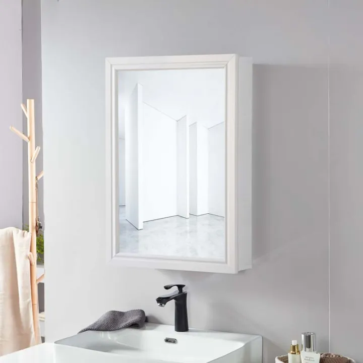 Small Apartment Space Aluminum Bathroom Mirror Aluminum Alloy