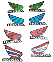 สติ๊กเกอร์แต่งรถ สะท้อนแสง ติดรถรูปปีก Honda (ฮอนด้า) มีให้เลือก 4 สี ขนาด 57 x 71 mm.