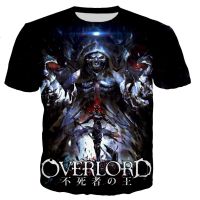 【Mens clothing】 Hot Anime Overlord T เสื้อผู้ชาย/ผู้หญิง3D Overlord พิมพ์ T-Bodystrendy Tee Tops