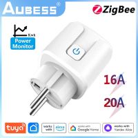 Aubess 16-20A Soket Cerdas EU Zigbee, Soket Cerdas Dengan Kontsuara Pengendrol Jarak Jauh, Soket Cerdas Dengan Colcerdas Dan Cerdas