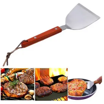 Stainless Steel Grill Set Professional Spatula Set, Pancake Spatula And  Baking Tongs Outdoor Bbq Beef Steak Fork Grilling Tool Stainless Steel  Barbecue Tools Set,perfect For Barbecue Grill And Roof Cooking, Kitchen  Supplies