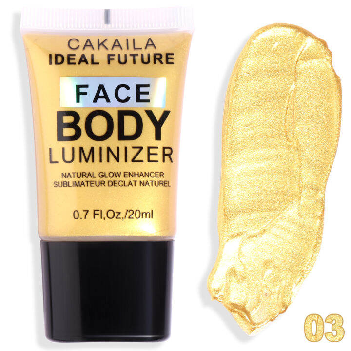 body-face-liquid-เจลไฮกลอสข้าวสาลีผิวกระจ่างใสกันน้ำประกายเพชรไฮไลท์แต่งหน้าใบหน้า