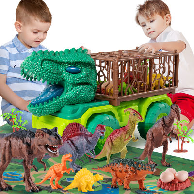 ใหม่ไดโนเสาร์ขนส่ง C Arrier รถบรรทุกรถของเล่น Indominus Rex จูราสสิสวนการศึกษาไดโนเสาร์ของเล่นสำหรับเด็กเด็กของขวัญ
