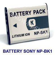 NP-BK1 / NP-FK1 / BK1 / FK1 แบตเตอรี่สำหรับกล้องโซนี่ Camera Battery For Sony DSC-S750, DSC-S780, DSC-S950, DSC-980, DSC-W180, DSC W190, MHS-PM1, MHS-PM1V, MHS-PM5, MHS-CM5 BY JAVA STORE