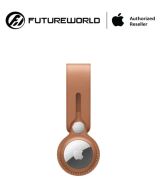 Apple Airtag Leather Loop Saddle Brown- Hàng Chính Hãng Futureworld- APR