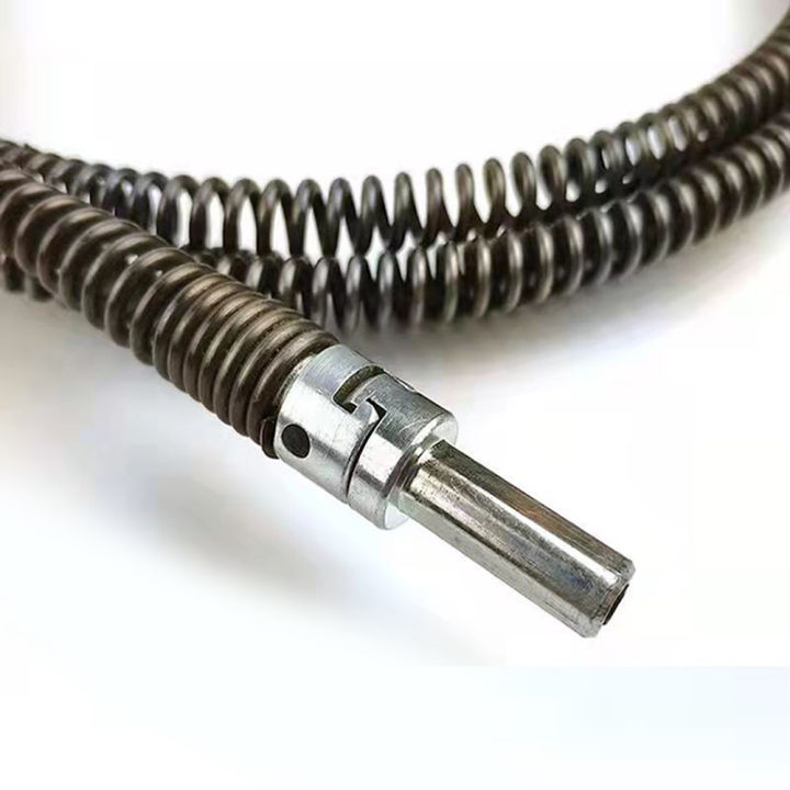 สว่านไฟฟ้า-dredge-cleaner-adapter-sewer-spring-cleaning-tool-connector-carbon-steel-16mm-connecting-rod
