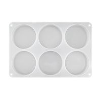 1 Piece 6-Cavity Deep Round Coaster Silicone Molds Coaster Mold For Epoxy Resin DIY Coasters Resin Art Gifts