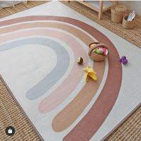 Nordic Childrens Room Rainbow Carpet Crawling Blanket Boys Girls Bedroom Rug Cute Baby Games Slide Mats Home Floor Pad Decor