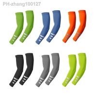 Reflective Night Riding Arm Sleeves Summer Running Cycling Sleeves Ice Silk Sunscreen Arm Warmer Men Women Sports Arm Cover Cuff