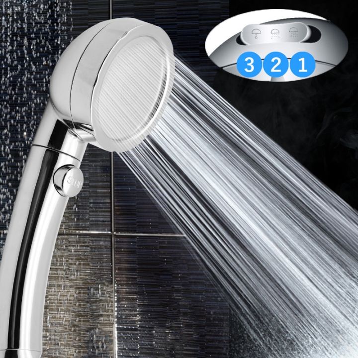 newest-white-rotating-adjustable-water-saving-shower-head-3mode-shower-water-pressure-with-water-control-button-bathroom-set-showerheads