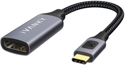 iVANKY USB-C TO Display Port [4K] 60Hz Adapter วัสดุสายถักไนล่อน คุณภาพสูง ทนทาน รับประกัน 1ปี
