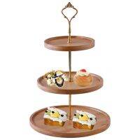 【YF】 3 Tier Dessert Trays Multifunctional Fruit Dishes European Tiered Serving