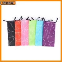 SHENGZU 10PCS สุ่ม แว่นตา ออปติคัล ผ้า กระเป๋าแว่นกันแดด มัลติฟังก์ชั่น กระเป๋า กล่องใส่แว่นตา