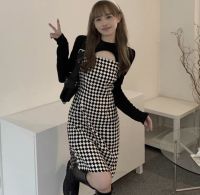 เดรสเอี๊ยมสายเดี่ยว ?Chess dress? เดรสใส่เที่ยว คาเฟ่พร้อมส่ง