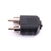 △✓ RCA to 3.5mm Jack Adapter Lotus Head 3.5mm Female to RCA Male Audio Connector Adapters