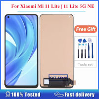 เข้ากันได้สำหรับเหมาะสำหรับ Xiaomi Mi 11 Lite 5G จอแสดงผล LCD Touch Digitizer Screen Assembly Replacement